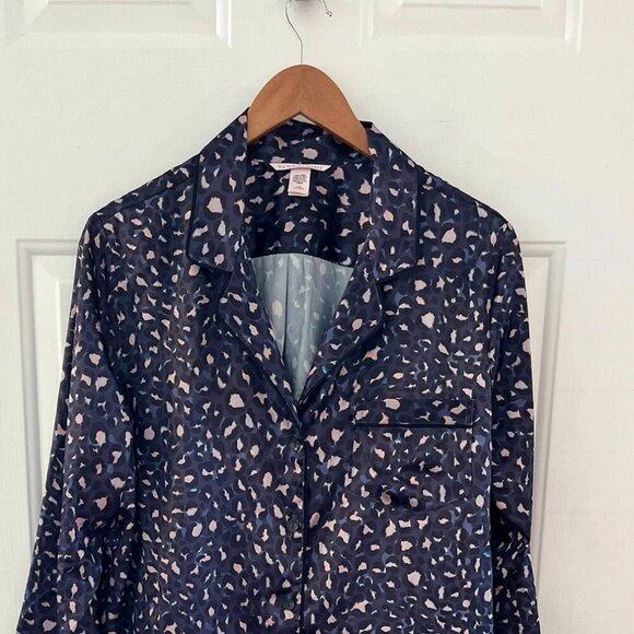 Victoria's Secret Woman's Multicolored Silky Animal Print Pajama Dress Sz lr - Picture 2 of 8